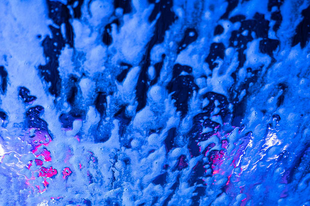 Foam on a windshield